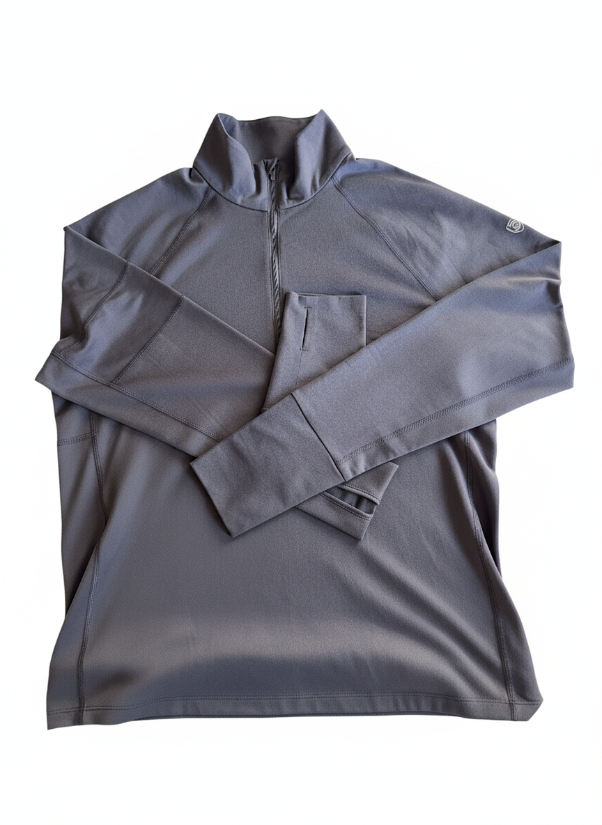 Half-Zip Long Sleeve Top