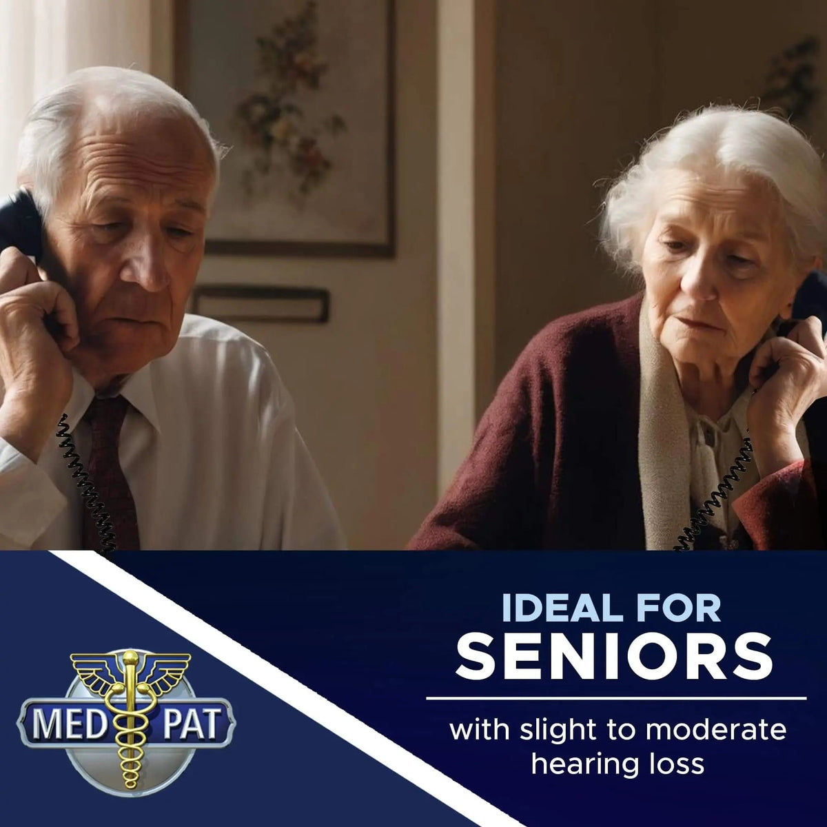 Med-Pat D2200 Dual-Handset Telephone | 2 Can Talk 2